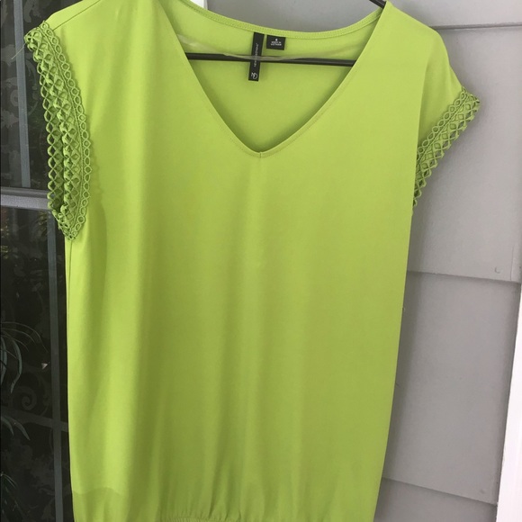 2 pc set Cream skirt Zac & Rachel med with green small top New direction - Picture 7 of 15